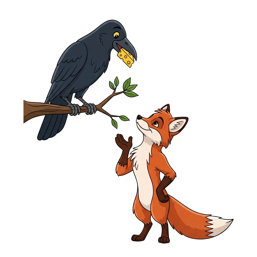 Renart et Tiécelin, le corbeau (1)